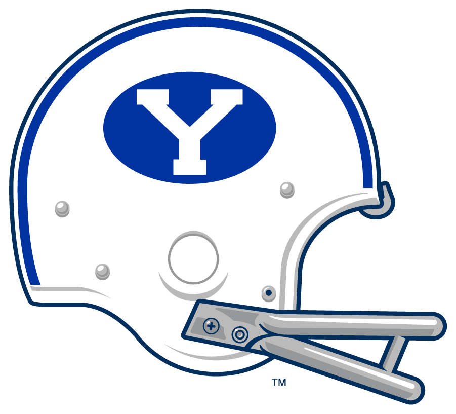 Brigham Young Cougars 1969-1977 Helmet Logo diy DTF decal sticker